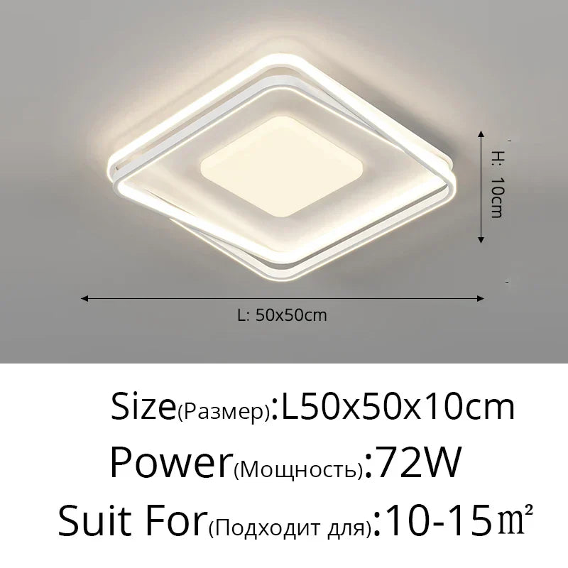 DecorBites™ Acrylic Chandelier: Minimalist Indoor Light for Living Room, Bedroom, and Kitchen