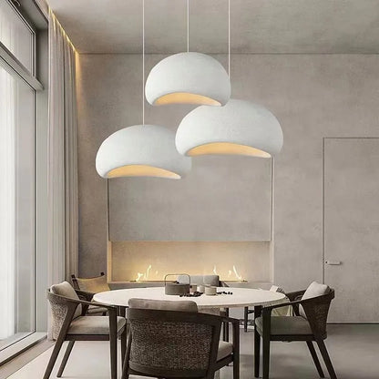 DecorBites™ Handmade Wabi Sabi Chandelier Modern LED Pendant Lamp for Nordic Restaurant Island