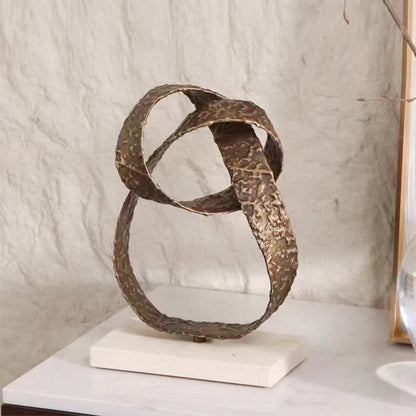 DecorBites™ Geometric Sphere Pendant Metal Figurine Home Decor Accessory