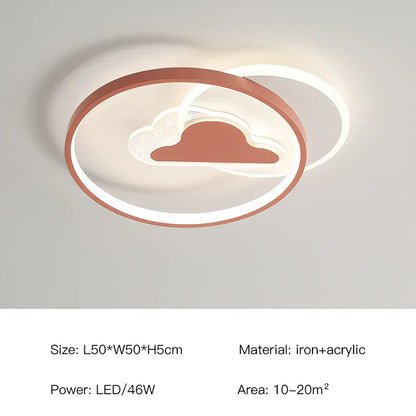 DecorBites™ Kids Room LED Ceiling Chandelier Modern Nursery Study Hanging Lamp