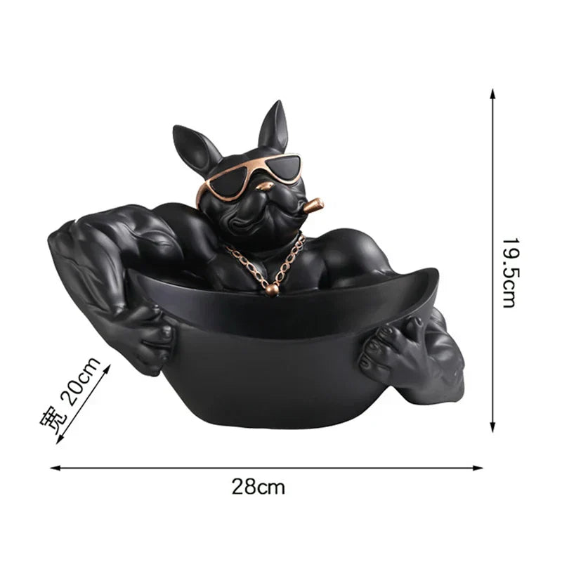 DecorBites™ Cool Dog Resin Statue Sculpture Home Decor Gift