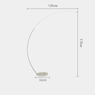 DecorBites™ Arc LED Floor Lamp with Remote Control - Nordic Minimalist Design