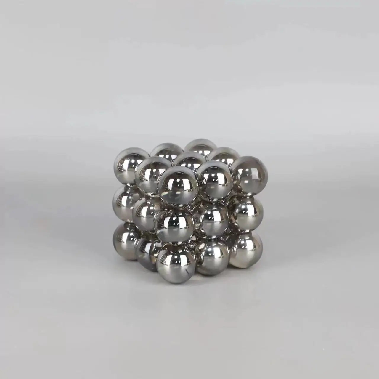 DecorBites™ Geometric Crystal Glass Ball Stack Blocks Home Decoration