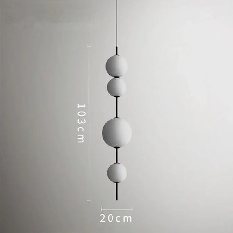 DecorBites™ Glass Ball LED Pendant Light for Modern Restaurant, Cafe, Bedroom & Kitchen