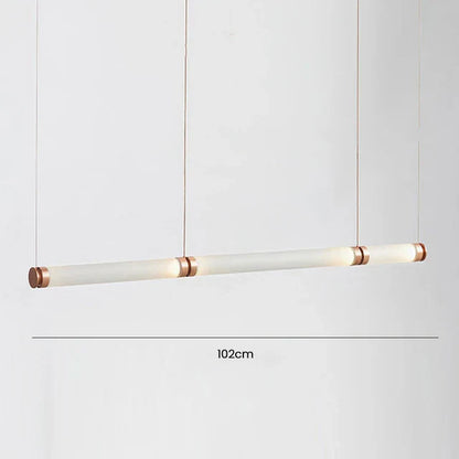 DecorBites™ Luna Glass Tube Chandelier for Kitchen Dining Staircase LED Pendant Lamp