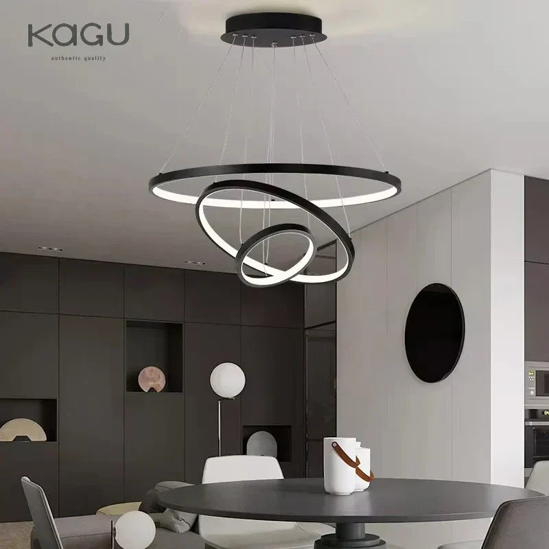 ™ LED Ceiling Chandelier Round Pendant Light for Modern Home Interior Lighting