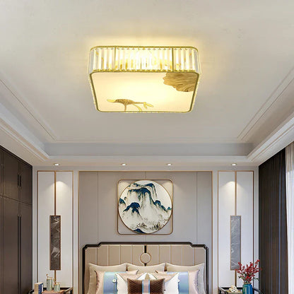 DecorBites™ Crystal Chinese Style Ceiling Light for Living Room and Bedroom