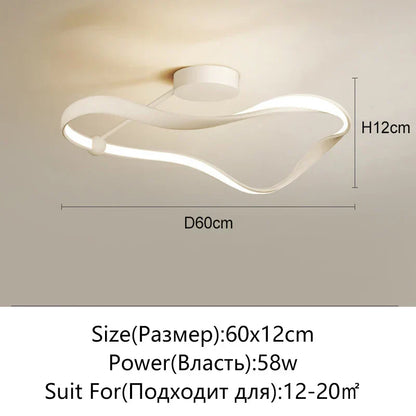 DecorBites™ LED Ceiling Light: Modern Minimalist Nordic Design for Bedroom, Living Room, Study, Kitchen & Restaurant