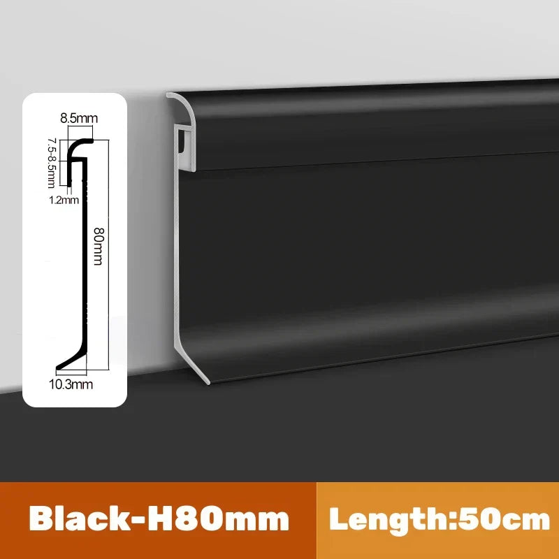 DecorBites™ LED Skirting Line Aluminum Profiles Baseboard Corner Wall Decor - Stair Bar Strip Light