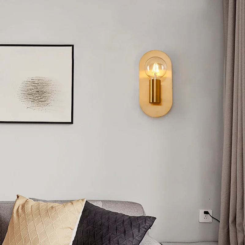 DecorBites™ Contemporary Gold LED Wall Lamp for Luxurious Home Lighting