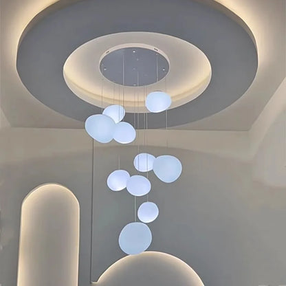 DecorBites™ Crystal Chandelier Stair Pendant Lamp Living Room Interior Lighting