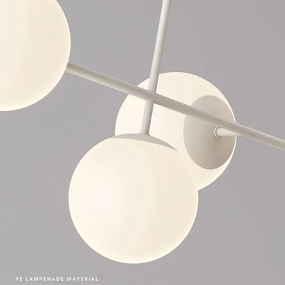 DecorBites™ French White Pendant Chandelier Light Set with E27 Bulb for Elegant Décor