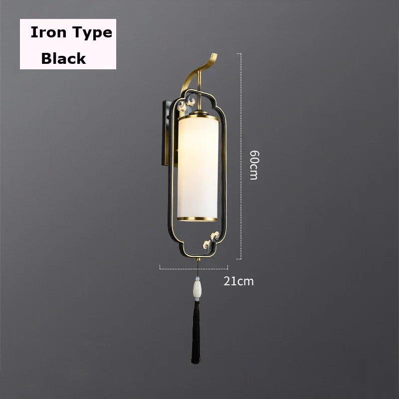 DecorBites™ All Copper Wall Lamp Glass Lamp - Living Room Bedroom Restaurant Bedside Light