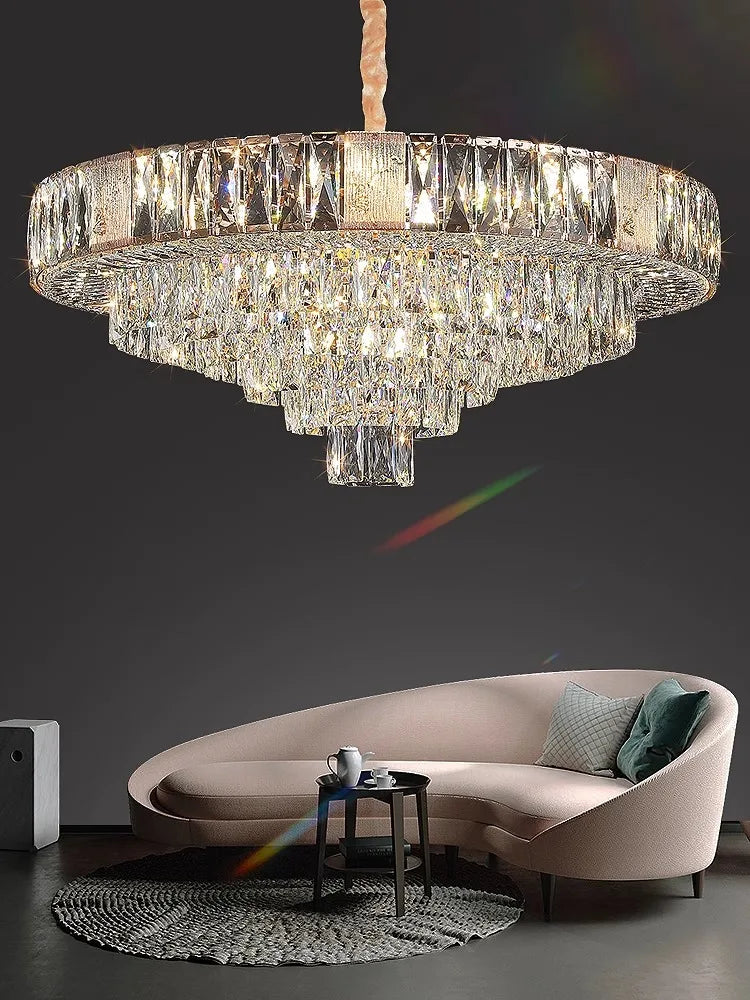 DecorBites™ Crystal Ceiling Chandelier for Home Decoration in Living Room & Bedroom