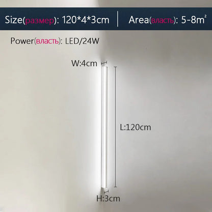 DecorBites™ Black LED Wall Lamp for Bedroom Living Room Aisle Sofa Background