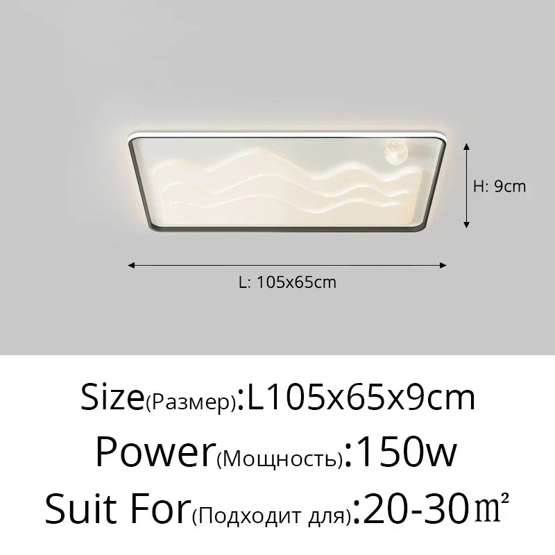 ™ LED Chandelier: Modern Lighting Fixture for Home Decor, White Lustre Lights