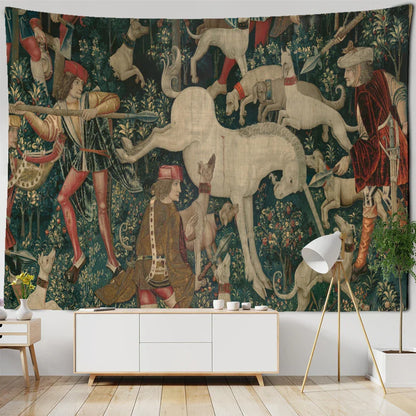 DecorBites™ Cute Skeleton Tapestry: Psychedelic Boho Wall Hanging for Retro Room Decor