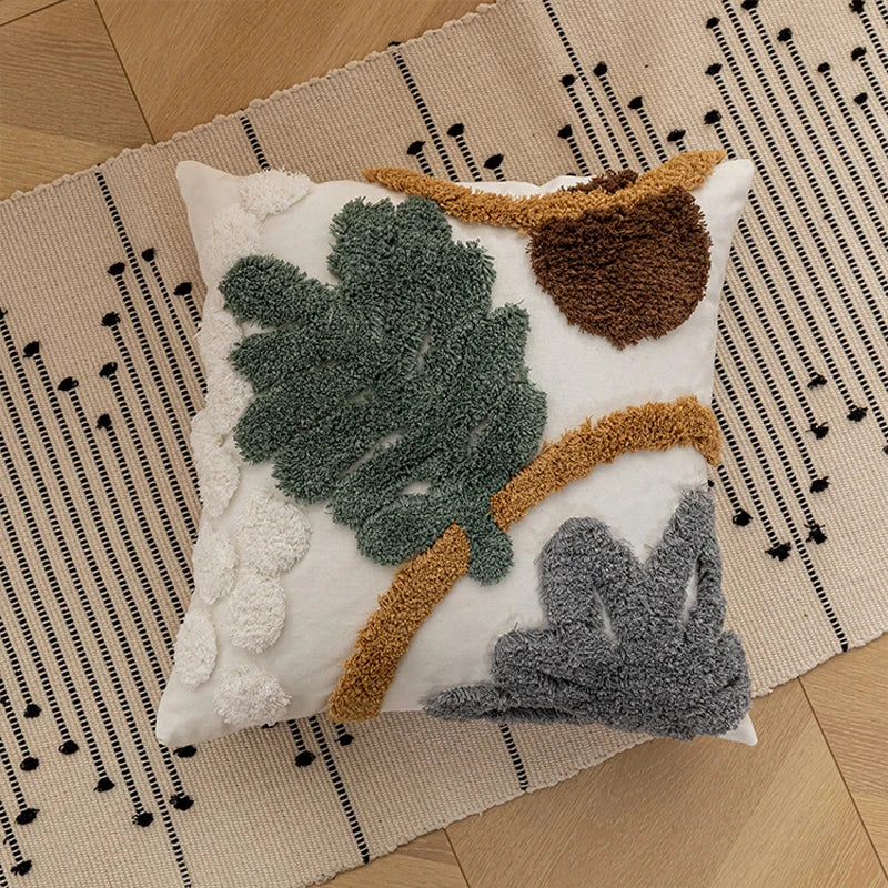 DecorBites™ Bohemian Loop Plush Cushion Cover for Living Room Sofa