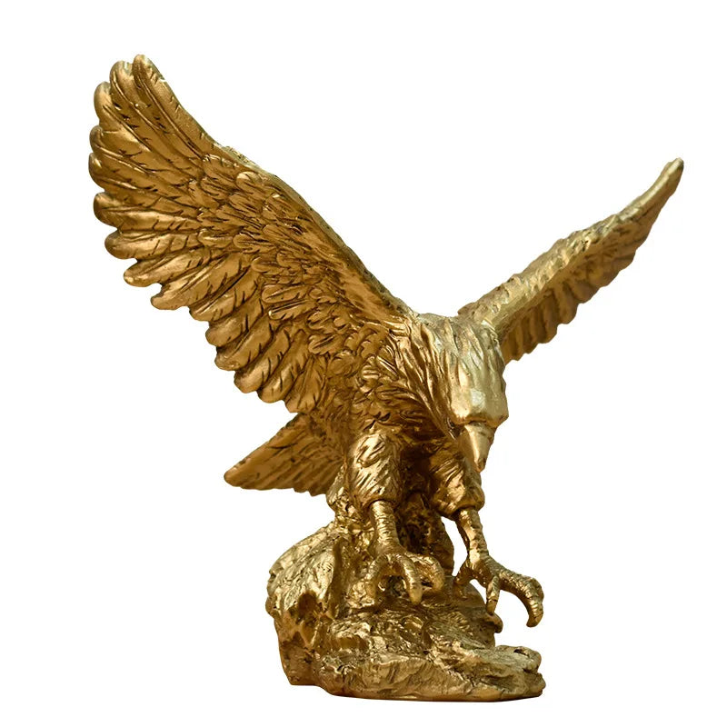 ™ Golden Eagle Resin Sculpture Falcon Home Decor Figurine
