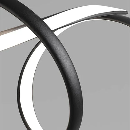 DecorBites™ Black Modern LED Chandelier Dining Room Kitchen Island Bar Ceiling Fixture