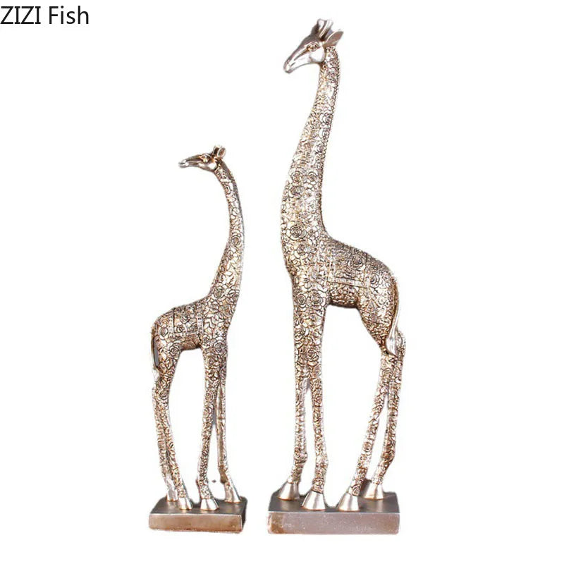 DecorBites™ Giraffe Resin Statue Ornament Desk Decoration Room Aesthetic Decor