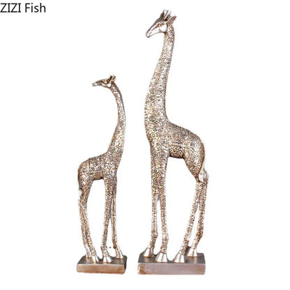 DecorBites™ Giraffe Resin Statue Ornament Desk Decoration Room Aesthetic Decor