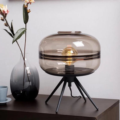 DecorBites™ Glass Desk: Modern Decorative LED Living Room Bedroom Creative Glass Decor Desk