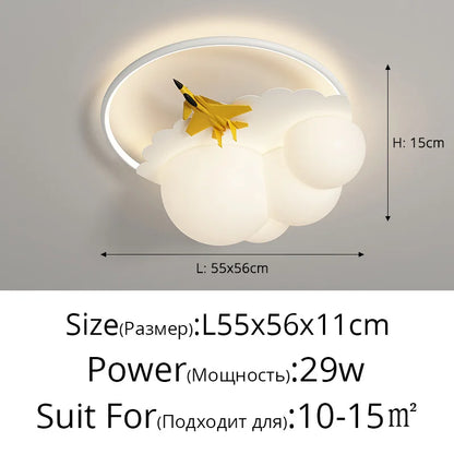 DecorBites™ LED Airplane Chandelier Lights for Modern Home Decor & Indoor Lighting