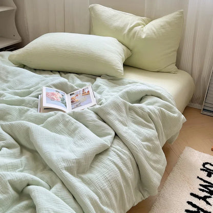 DecorBites™ Cooling Wrinkled Yarn Summer Blanket - Breathable & Thin Comforter