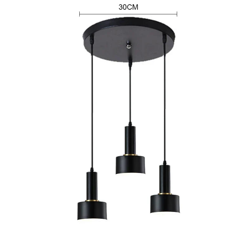 DecorBites™ Gold E27 LED Pendant Light Nordic Chandelier for Indoor Living Room & Bedroom
