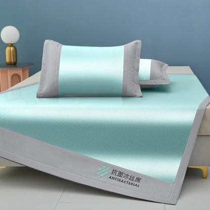 DecorBites™ Cooling Sheet 3-Piece Set for Single Twin Bed - Antibacterial Ice Silk Technology