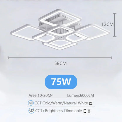 DecorBites™ LED Ceiling Chandelier with Dimmable Light for Home Decor