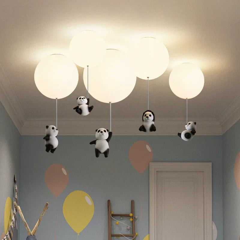 DecorBites™ Kids Bear LED Ceiling Chandelier, Cute Bedroom Pendant Light for Boys and Girls