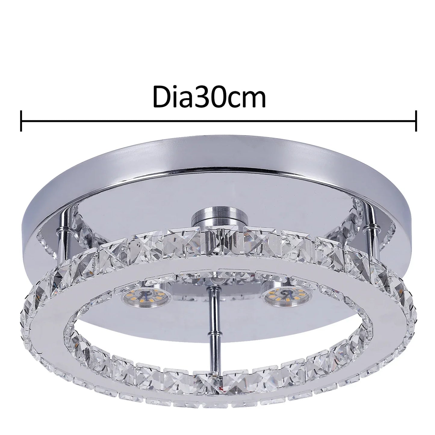 DecorBites™ Crystal Ceiling Lamp Smart LED Chandelier Remote Control Hanging Decor