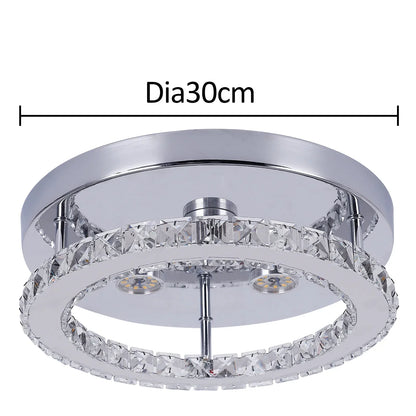 DecorBites™ Crystal Ceiling Lamp Smart LED Chandelier Remote Control Hanging Decor