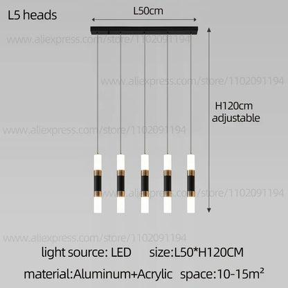 DecorBites™ LED Staircase Chandelier: Modern Duplex Home Lighting for Architectural Decoration