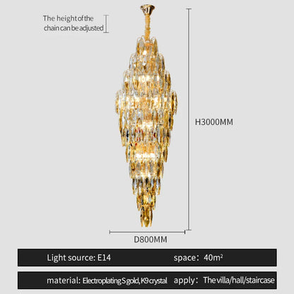 DecorBites™ Crystal Chandelier for Luxe Modern European Villa Decor