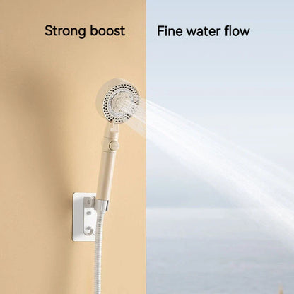 DecorBites™ Black Gas Rain Mist Shower Head for High Water Pressure and Polished Look