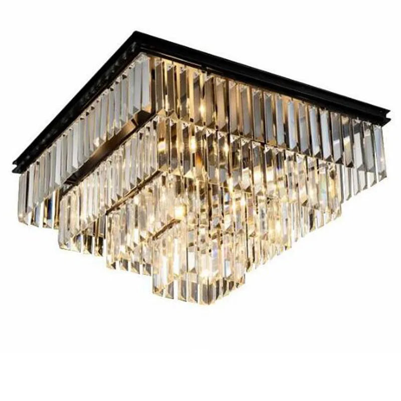 DecorBites™ Crystal Ceiling Light: Timeless Elegance for Home and Hotel Decor
