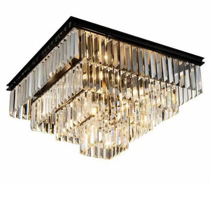 DecorBites™ Crystal Ceiling Light: Timeless Elegance for Home and Hotel Decor