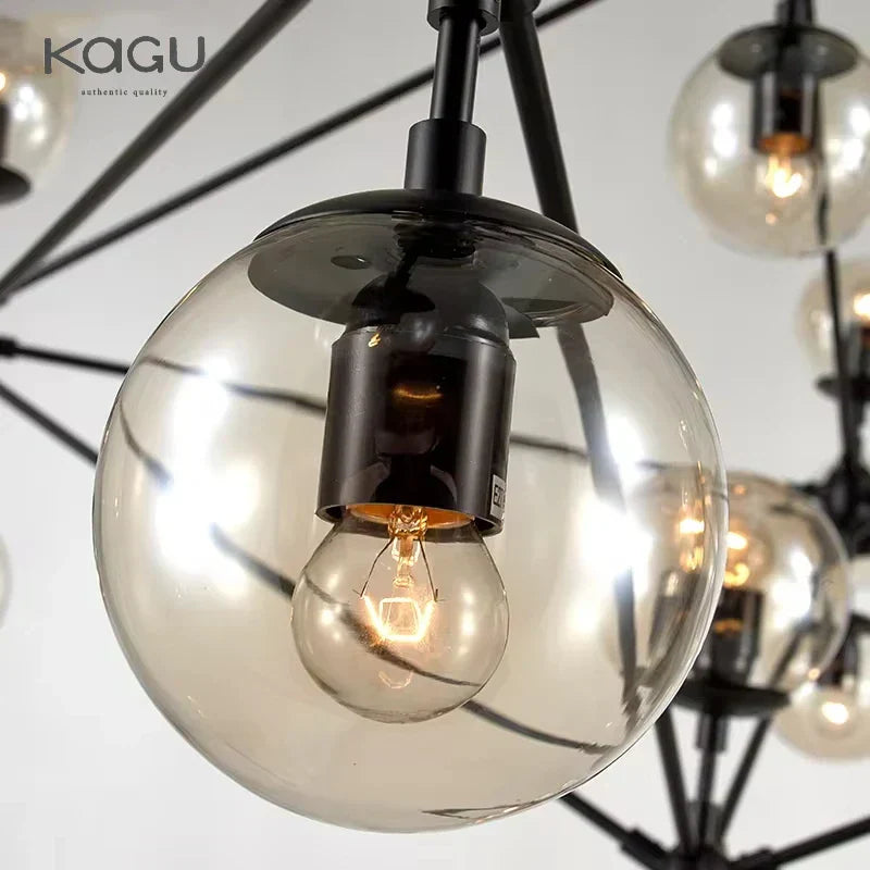 DecorBites™ Glass Ball Chandelier Modern Minimalist Decor Lighting
