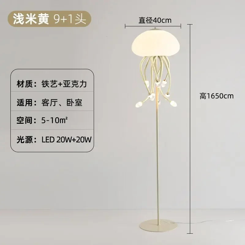 DecorBites™ Kawaii LED Jellyfish Lamp Art for Bedroom Decor & Lighting