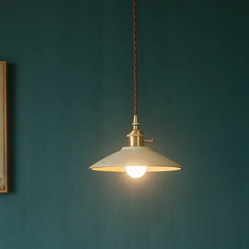 DecorBites™ Ceramic LED Pendant Lamp Copper Hanglamp for Dining Living Room Lighting