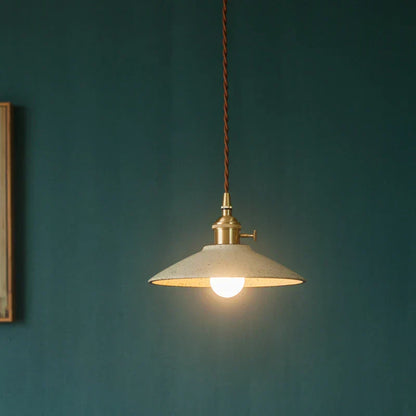 DecorBites™ Ceramic LED Pendant Lamp Copper Hanglamp for Dining Living Room Lighting