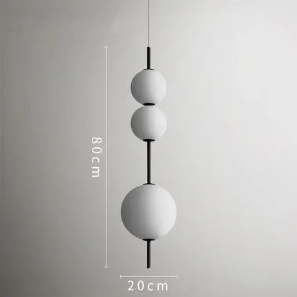 DecorBites™ Glass Ball LED Pendant Light for Modern Restaurant, Cafe, Bedroom & Kitchen