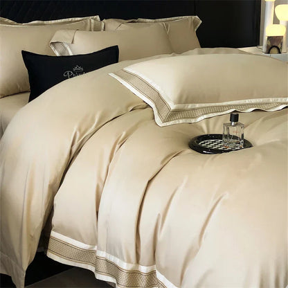 DecorBites™ 1000TC Luxury Embroidery Bedding Set - Full/Queen/King 4Pcs