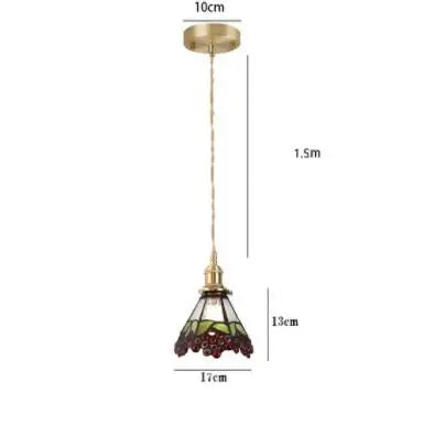 DecorBites™ Blue Glass Pendant Light for Bedroom Dinning Living Room