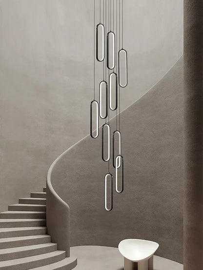 DecorBites™ LED Staircase Branch Chandelier for Modern Living & Dining Rooms