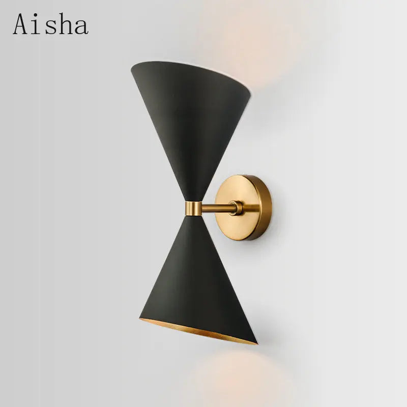 DecorBites™ Black LED Wall Lamp for Modern Home Lighting