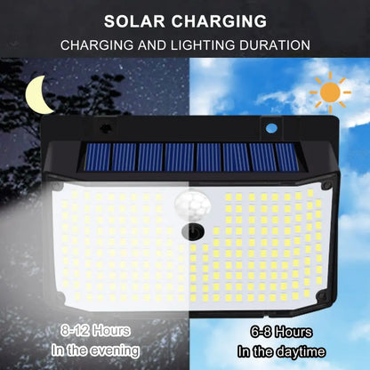 DecorBites™ 208 LED Solar Outdoor Motion Sensor Lights 3 Mode Wireless Waterproof Security